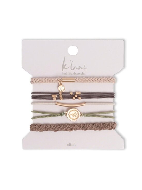 Generic Other - K'Lani Hair Tie Bracelets - Medium - Set of 5 "Climb"